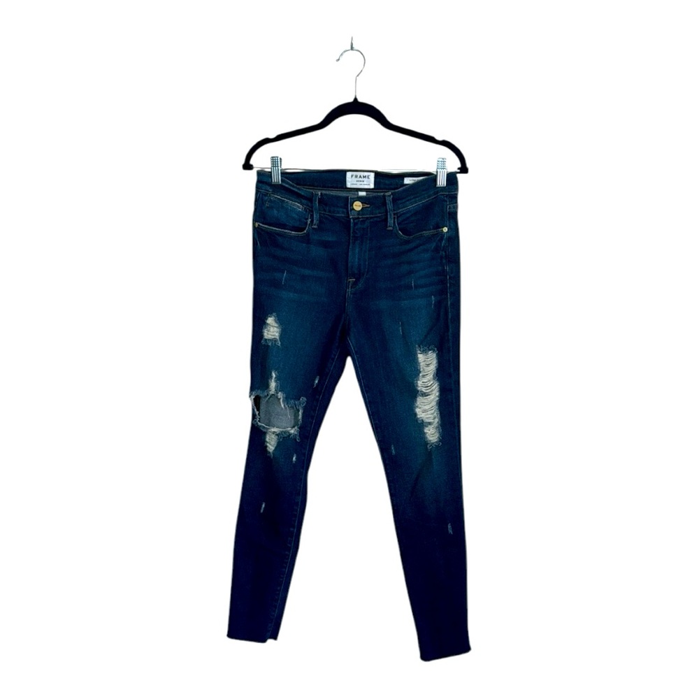 Frame Denim Le High Skinny Dark Blue Jeans Size 28